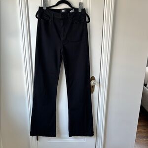 PAIGE Leenah Black Wide Leg Jeans